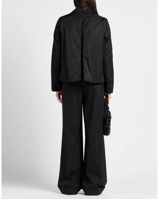 Marni Black Solid Color Long-Sleeve Coat