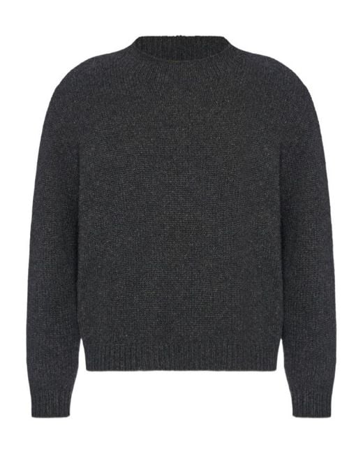 The Row Black Long-Sleeved Sweater for men