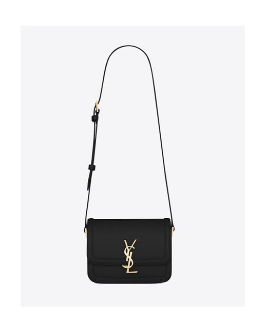 Saint Laurent Black Solferino Small Satchel Bag