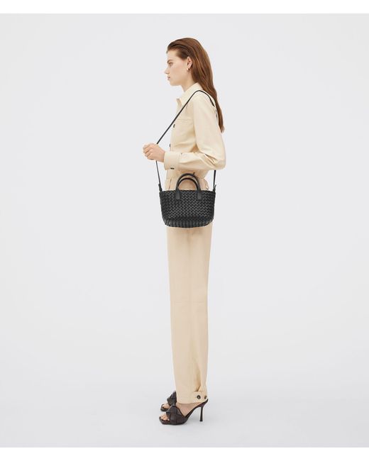 Bottega Veneta Black Mini Cabat