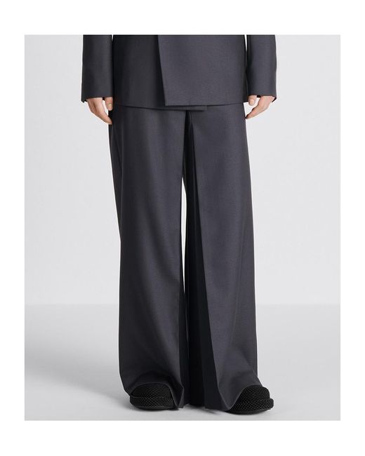Dior Blue Wide-Leg Pants for men