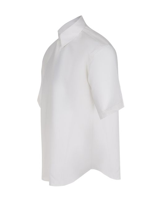 Herno White Short-Sleeve Classic Shirt for men