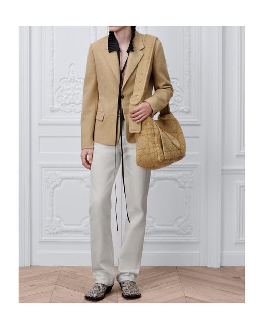 Dior Natural Single-Breasted Jacket for men