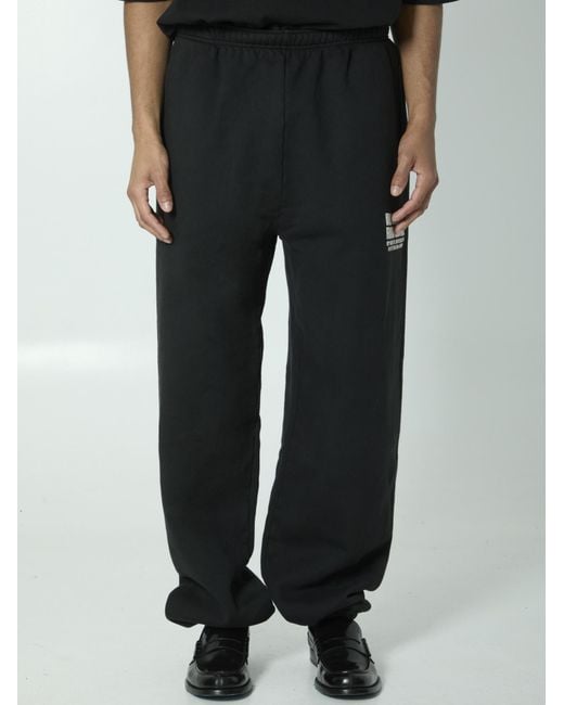Willy Chavarria Black Fashion Service Track Pants for men