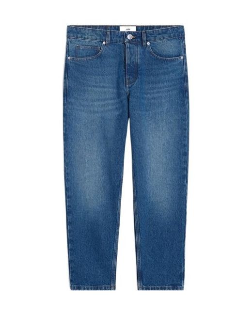 AMI Blue Ami Straight-Leg Jeans for men