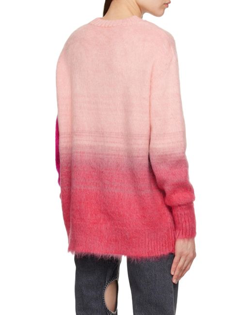 Off-White c/o Virgil Abloh Pink Intarsia-Knit Jumper