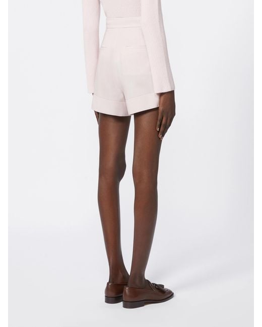 Max Mara Pink Mxmcelebre Turn-Up Hem Shorts