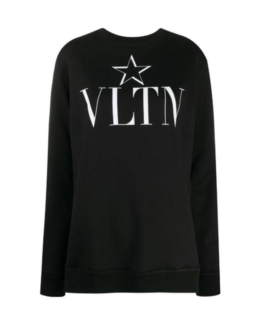 Valentino Black Printed Sweater