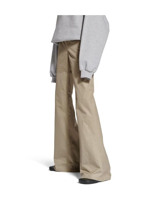 Balenciaga Natural Mid-Waisted Flared Pants