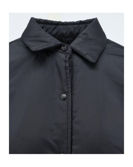 Aspesi Blue Padded Overshirt