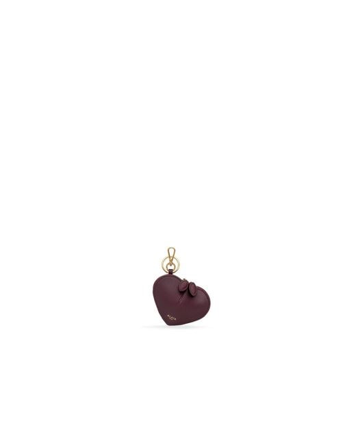 Alaïa Purple Heart-Shaped Zip Purse