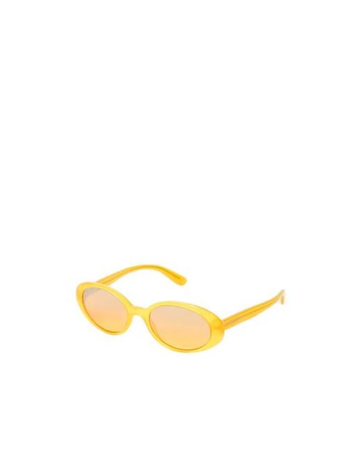 Dolce & Gabbana Yellow Solidcolor Oval Sunglasses