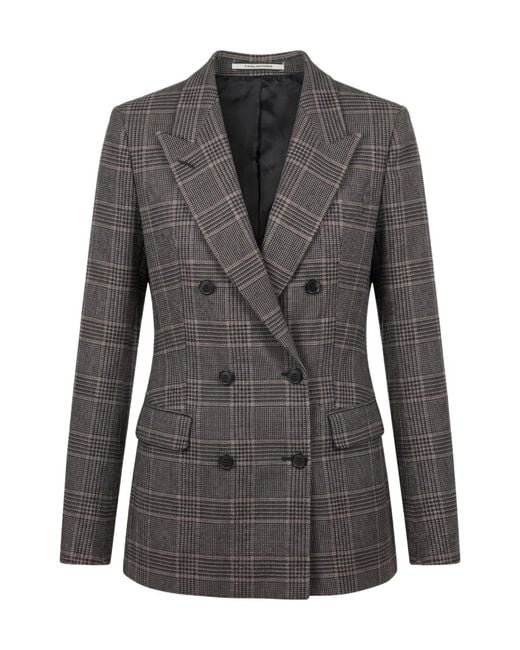 Tagliatore Gray Double-Breasted Blazer