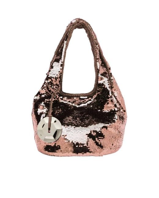 J.W. Anderson White Sequin Shopper