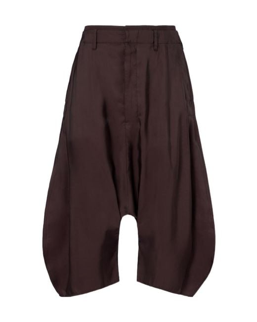 Lemaire Purple Oversized Bermuda Shorts