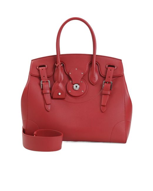 Ralph Lauren Red Ricky Shoulder Bag
