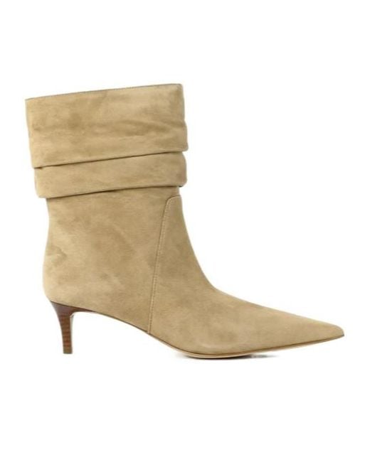 MICHAEL Michael Kors Natural 50Mm Ruched Pointed-Toe Boots