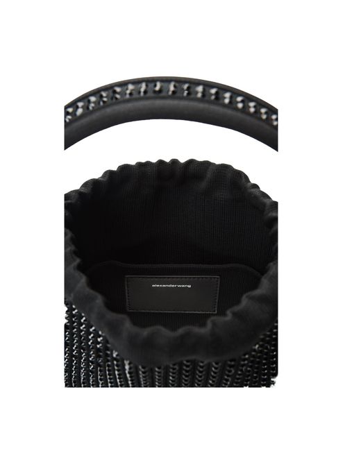 Alexander Wang Black Ryan Drawstring Small Shoulder Bag