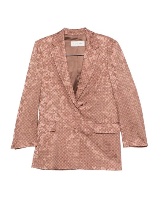 Dries Van Noten Pink Long-Sleeved Suit Jacket