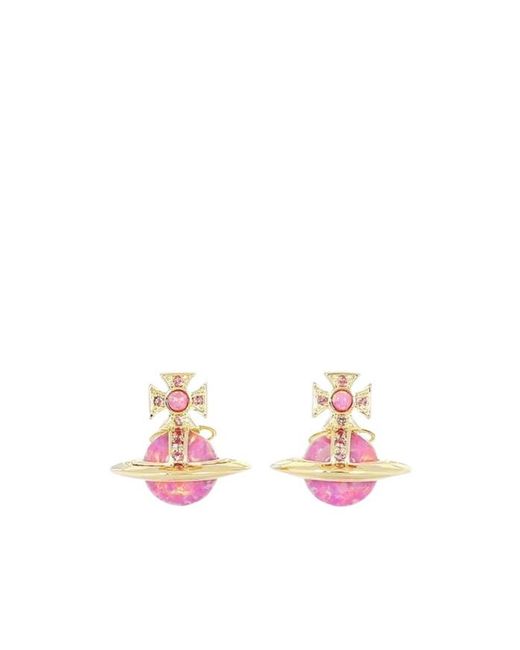 Vivienne Westwood Pink Franca Earrings