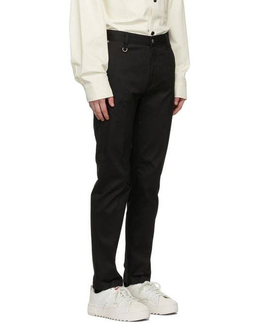 DIESEL Black Straight-Leg Jeans for men