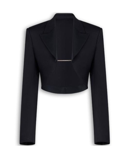 Alaïa Blue Alaïa Tuxedo Bolero Jacket