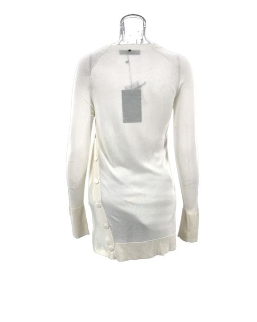 Sportmax White Long-Sleeved Sweater