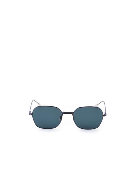 Thom Browne Blue Eyewear Rectangular Sunglasses