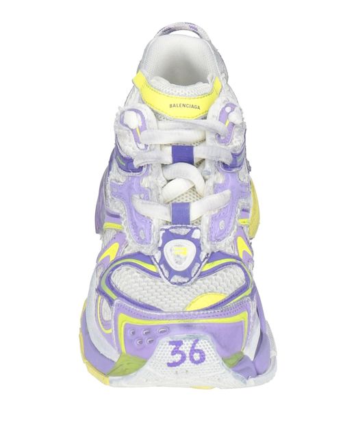 Balenciaga Blue Multi-Colored Platform Sneakers