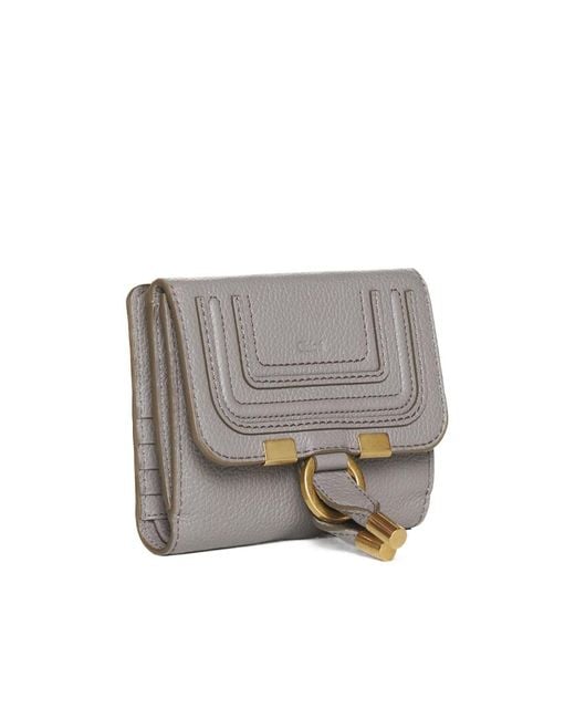 Chloé Gray Marcie Leather Wallet
