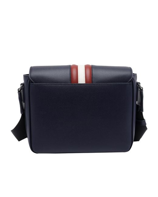 Bally Blue Mythos Stripe Messenger Bag for men