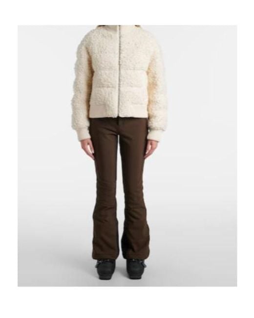 Perfect Moment Natural Après Wool Down Bomber Jacket