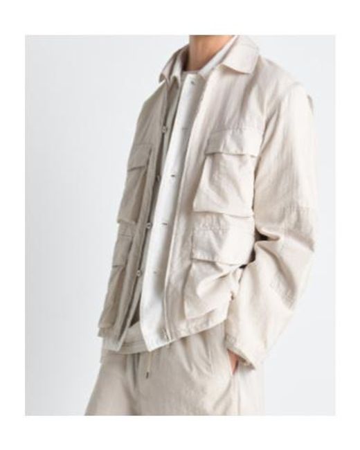 Lemaire White Pocket Zip Jacket for men
