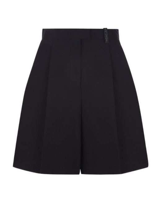 Moncler Black Inverted-Pleat Skirt