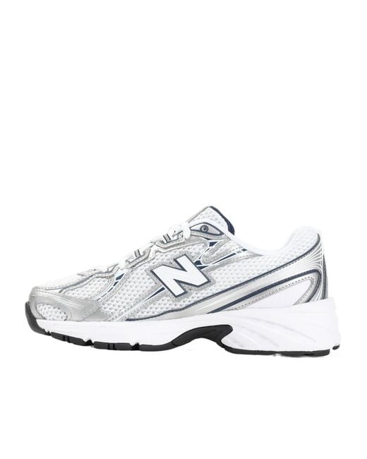 New Balance White 740 Sneakers Shadow for men