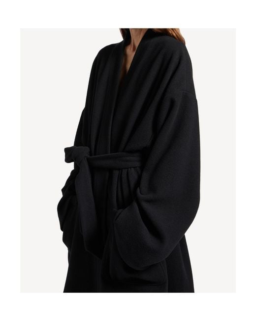 Balenciaga Black Bathrobe Coat