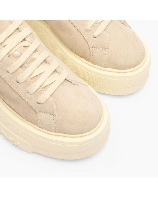 Casadei Natural Alpsenales Nexus Platform Shearling Sneakers