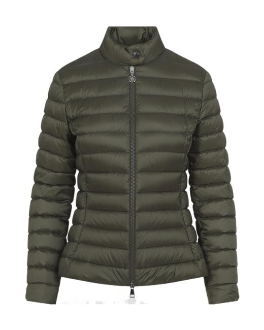 Moncler Green Igelle Zip-Up Short Padded Jacket