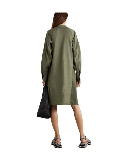 Loewe Green Anagram Tunic Dress