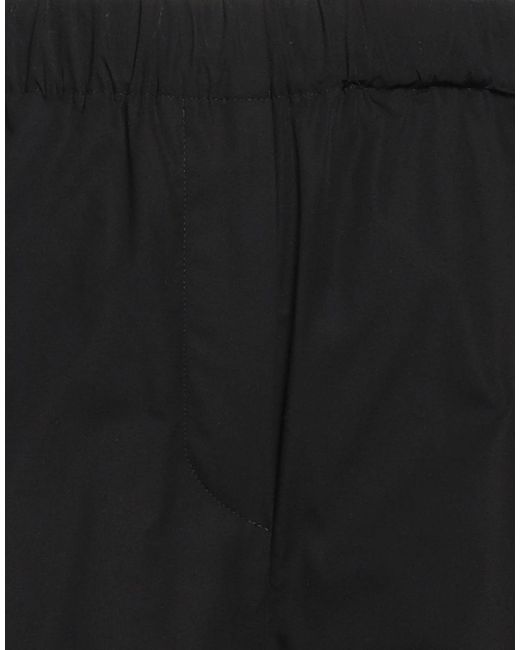 Max Mara Black Plain Colour Wide-Leg Trousers