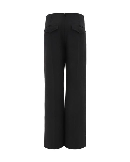 Dion Lee Black V-Wire Straight-Leg Cut-Out Trousers