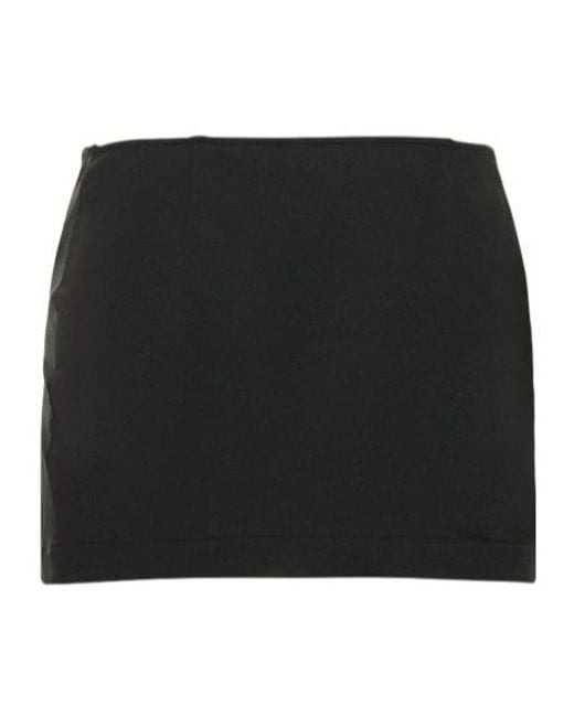 GIUSEPPE DI MORABITO Black Lycra Mini Skirt