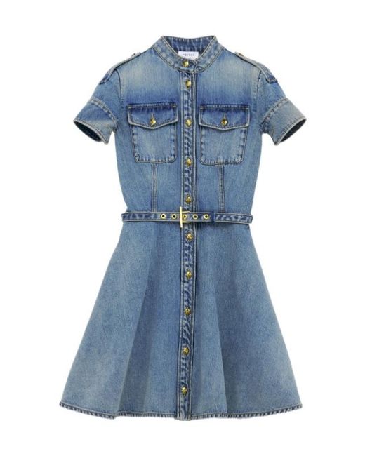 McQueen Blue Denim Mini Dress