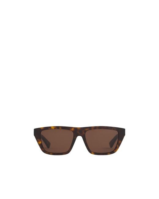 Bottega Veneta Brown Eyewear Square Frame Sunglasses