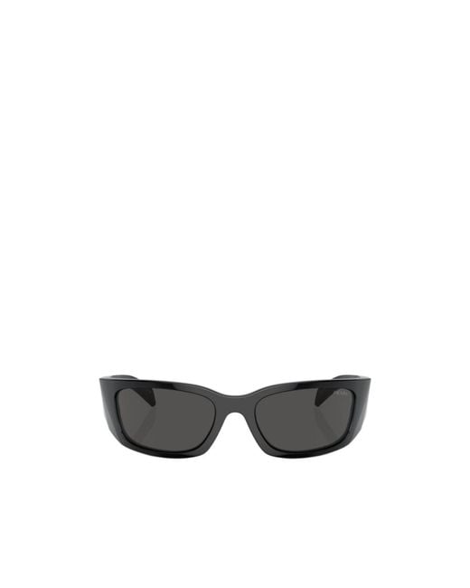 Prada White Eyewear Butterfly Frame Sunglasses