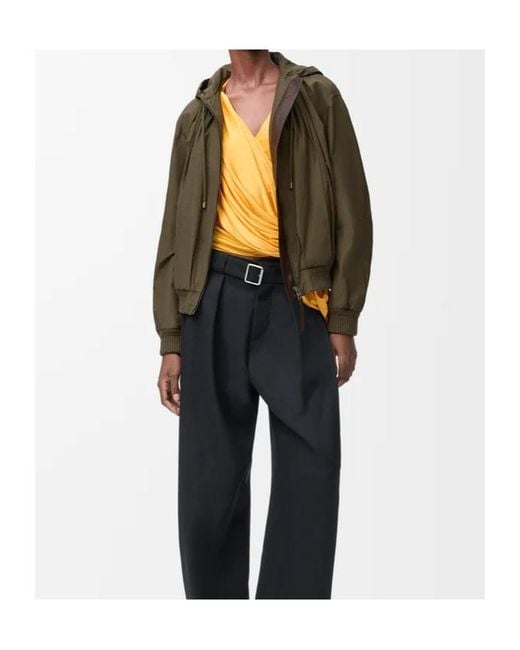 Loewe Brown Hooded Jacket