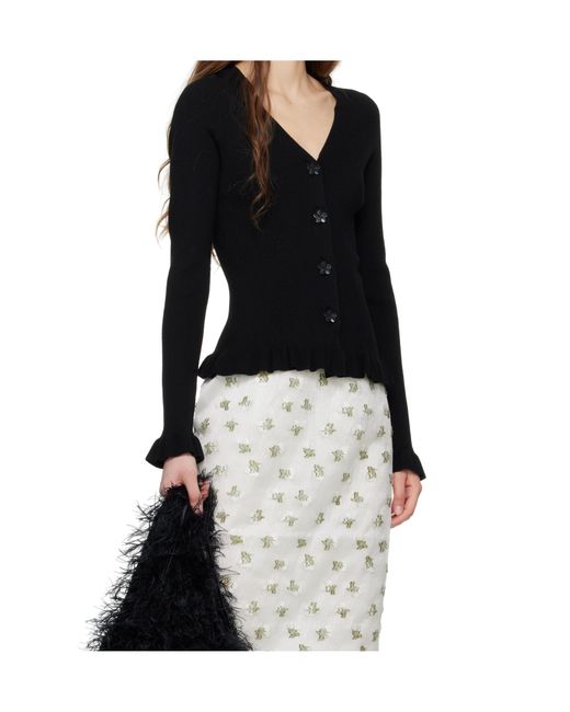 CECILIE BAHNSEN Black Cassia Cardigan