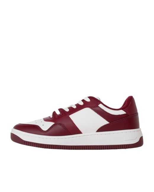 Tommy Hilfiger Purple Retro Basket Sneakers for men