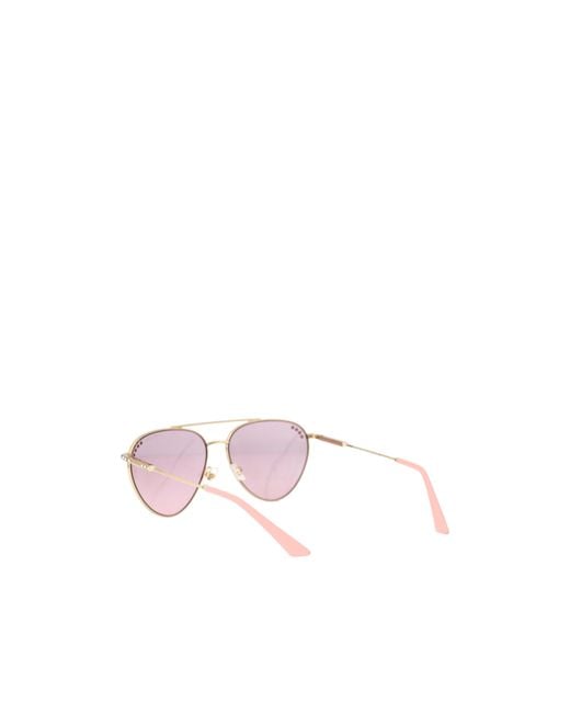 Jimmy Choo Pink Eyewear Aviator Frame Sunglasses