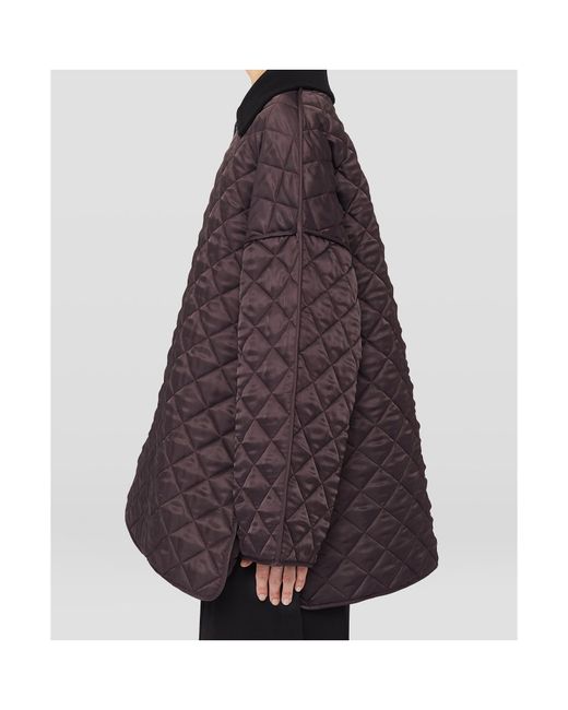 Jil Sander Brown Quilted Down Jacket for men